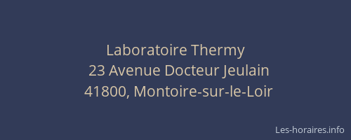 Laboratoire Thermy