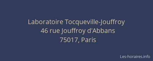 Laboratoire Tocqueville-Jouffroy