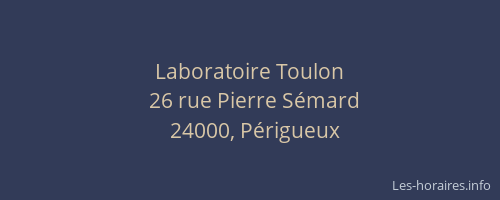 Laboratoire Toulon