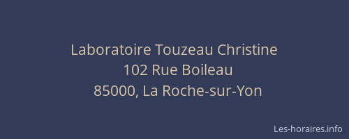 Laboratoire Touzeau Christine