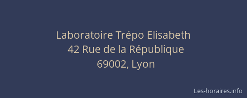 Laboratoire Trépo Elisabeth