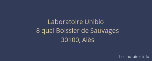 Laboratoire Unibio