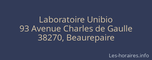 Laboratoire Unibio