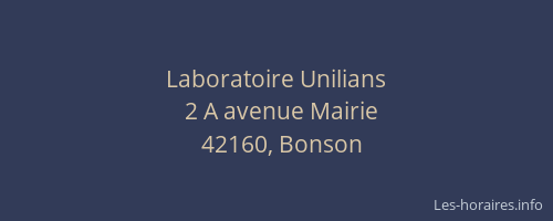 Laboratoire Unilians