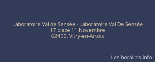 Laboratoire Val de Sensée - Laboratoire Val De Sensée