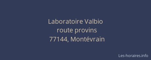 Laboratoire Valbio