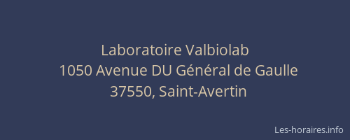Laboratoire Valbiolab