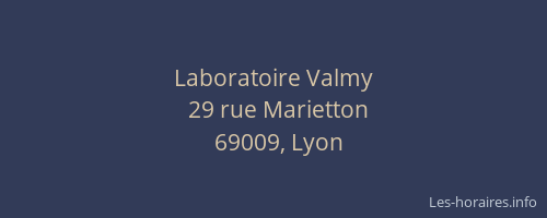 Laboratoire Valmy
