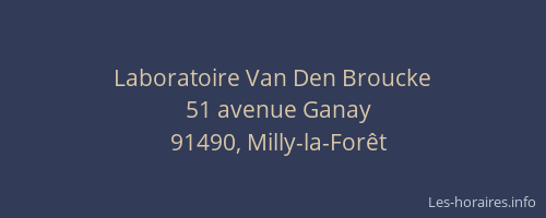 Laboratoire Van Den Broucke