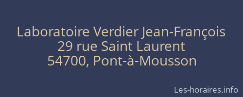 Laboratoire Verdier Jean-François