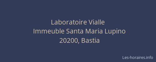 Laboratoire Vialle