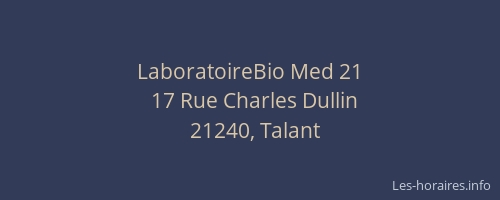 LaboratoireBio Med 21