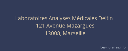 Laboratoires Analyses Médicales Deltin