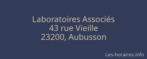 Laboratoires Associés