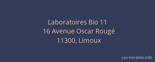 Laboratoires Bio 11