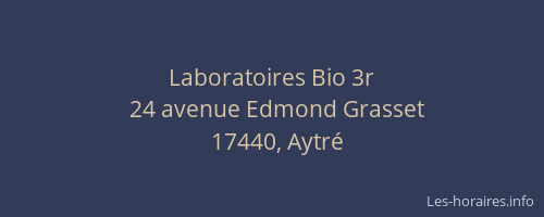 Laboratoires Bio 3r