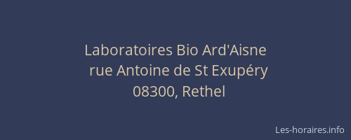 Laboratoires Bio Ard'Aisne
