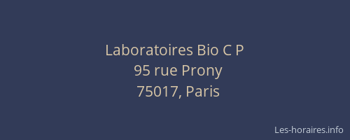 Laboratoires Bio C P