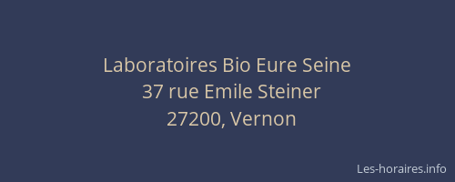 Laboratoires Bio Eure Seine
