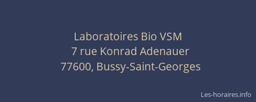 Laboratoires Bio VSM