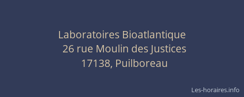 Laboratoires Bioatlantique