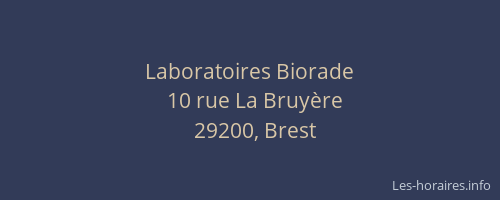 Laboratoires Biorade