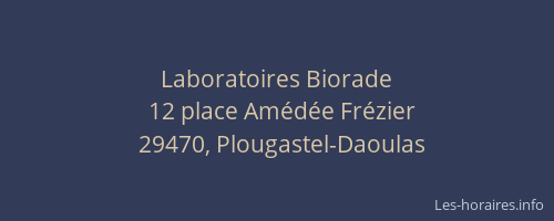 Laboratoires Biorade