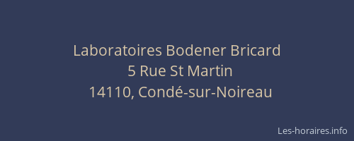 Laboratoires Bodener Bricard