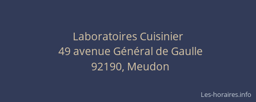 Laboratoires Cuisinier
