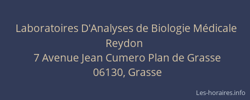 Laboratoires D'Analyses de Biologie Médicale Reydon