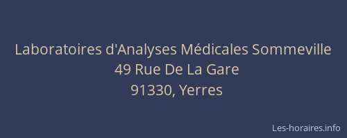Laboratoires d'Analyses Médicales Sommeville