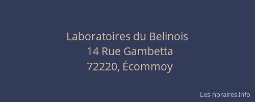 Laboratoires du Belinois