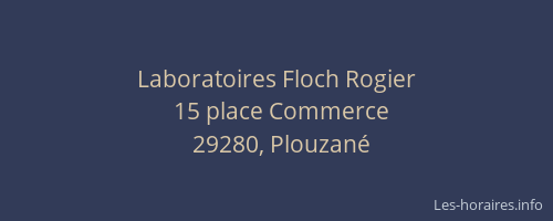 Laboratoires Floch Rogier