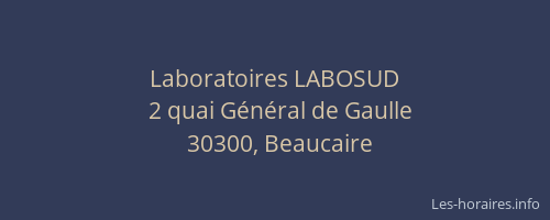 Laboratoires LABOSUD