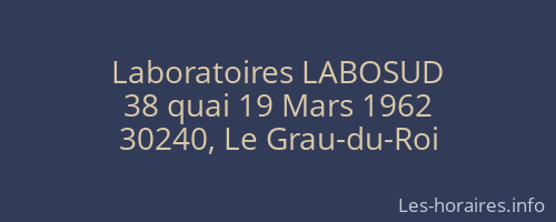 Laboratoires LABOSUD