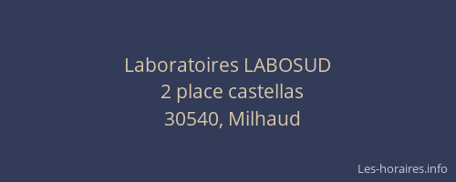 Laboratoires LABOSUD