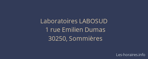 Laboratoires LABOSUD