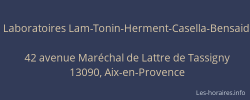 Laboratoires Lam-Tonin-Herment-Casella-Bensaid