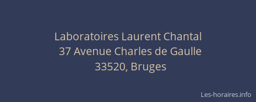 Laboratoires Laurent Chantal