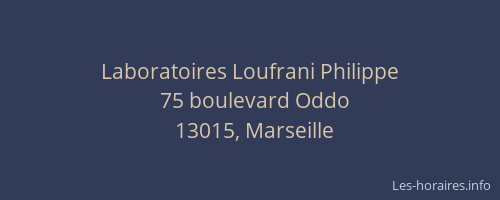 Laboratoires Loufrani Philippe