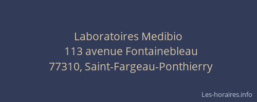 Laboratoires Medibio