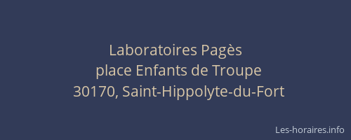 Laboratoires Pag&egrave;s