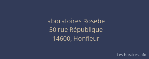 Laboratoires Rosebe