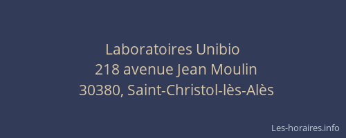 Laboratoires Unibio