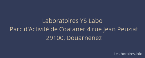 Laboratoires YS Labo