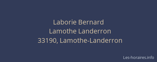 Laborie Bernard