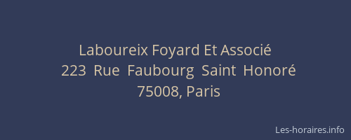 Laboureix Foyard Et Associé