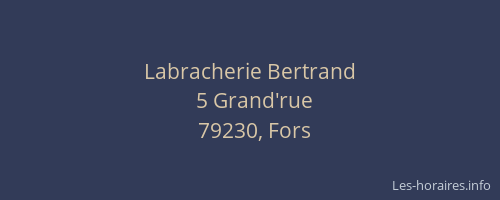Labracherie Bertrand