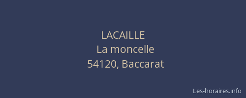 LACAILLE