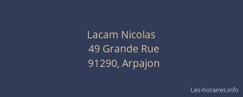 Lacam Nicolas